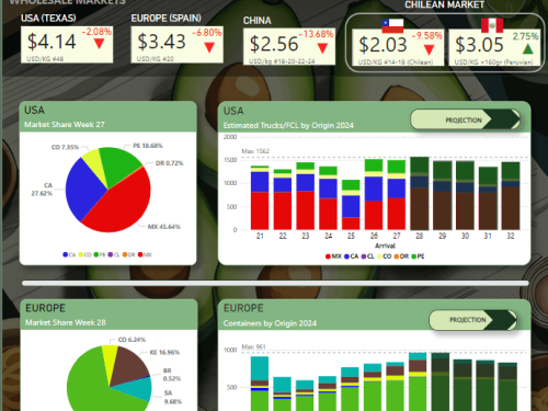 Envíos de aguacate de Perú a Europa llegaron a su máximo volumen en lo que va del año y Canadá crece para México