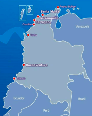Puertos y embarques para exportación