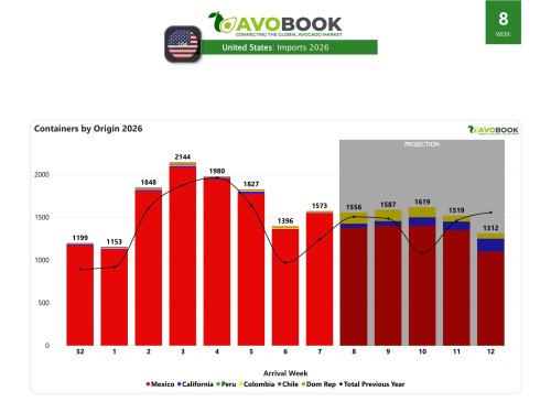 EE.UU. registra 1.573 embarques y repunta tras caída post Super Bowl