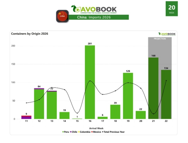 Avocado imports from China