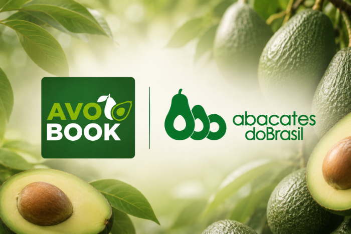 Logos of Avobook and Abacates do Brasil, representing the agreement between both organizations