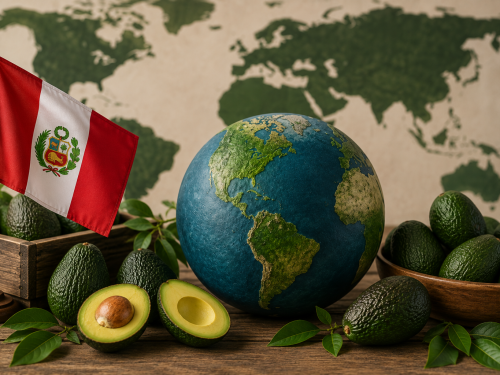 Which exporting origins compete with Peru during its production window?